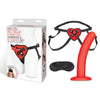 Red Heart Strap on Harness & 5" Dildo Set