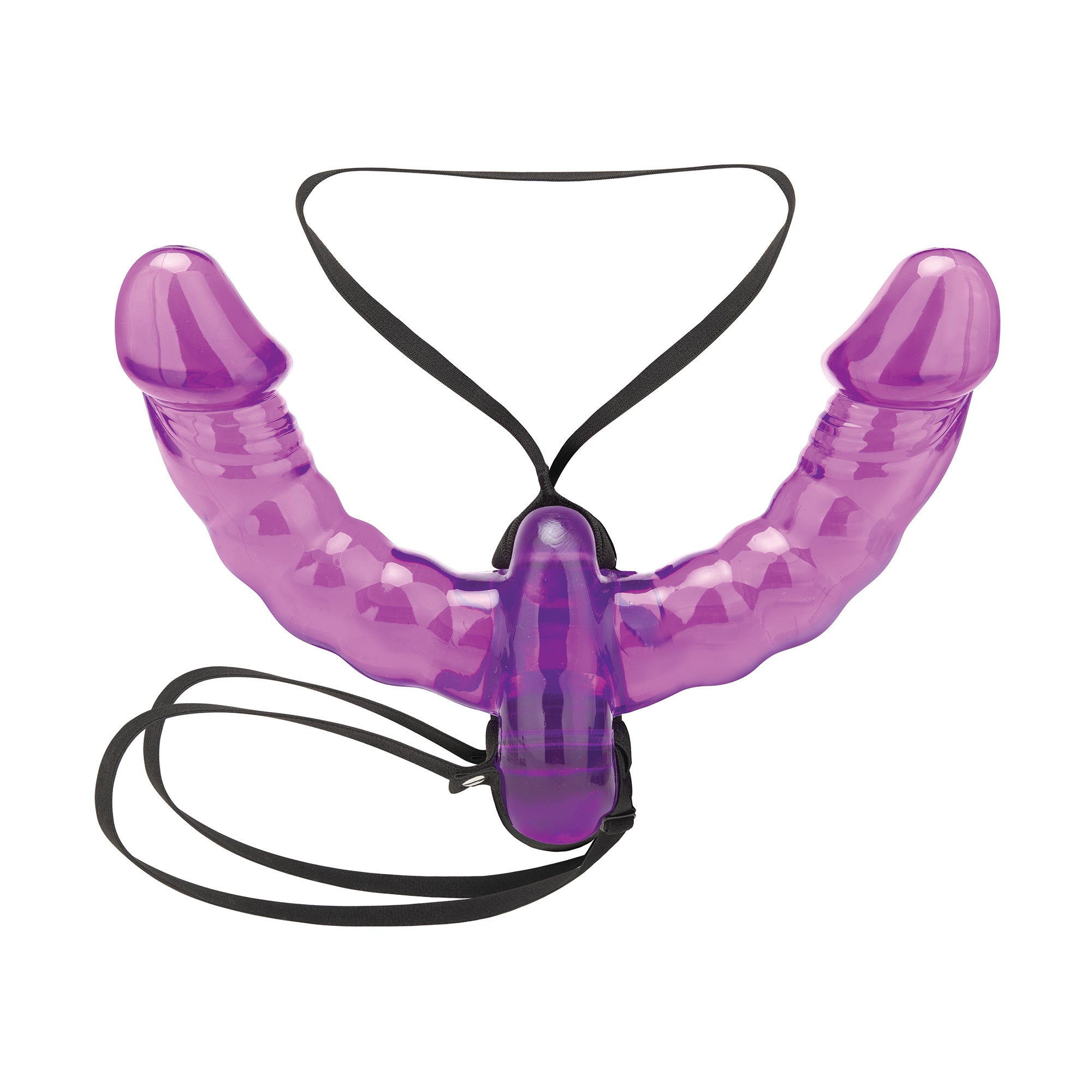 Pleasure for 2 Double-Ended Strap-On - Purple