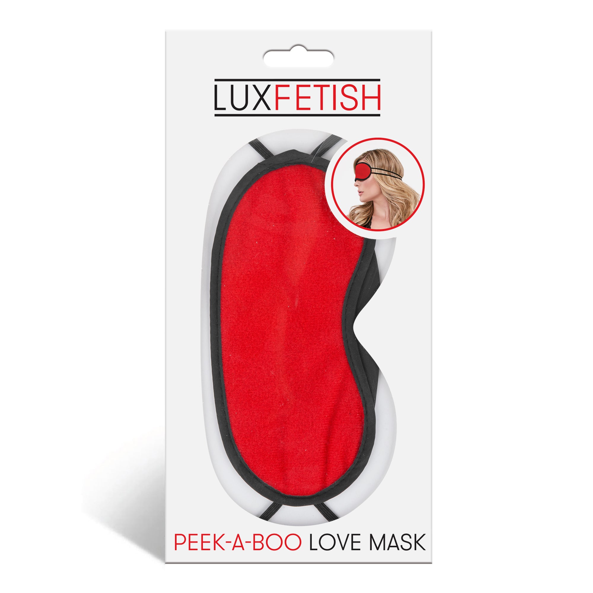 Peek-A-Boo Love Mask Red