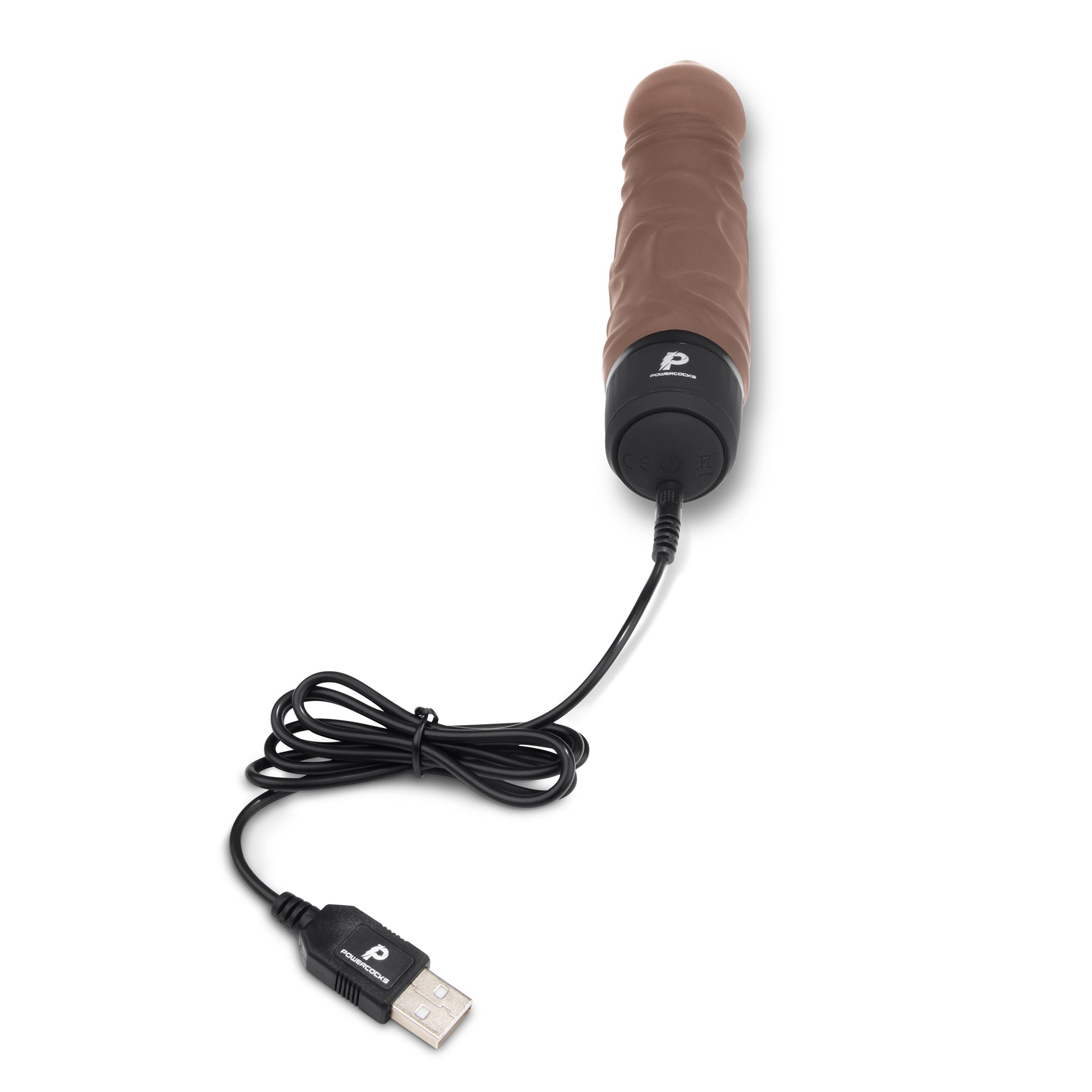 6.5” Realistic Vibrator Dark Brown
