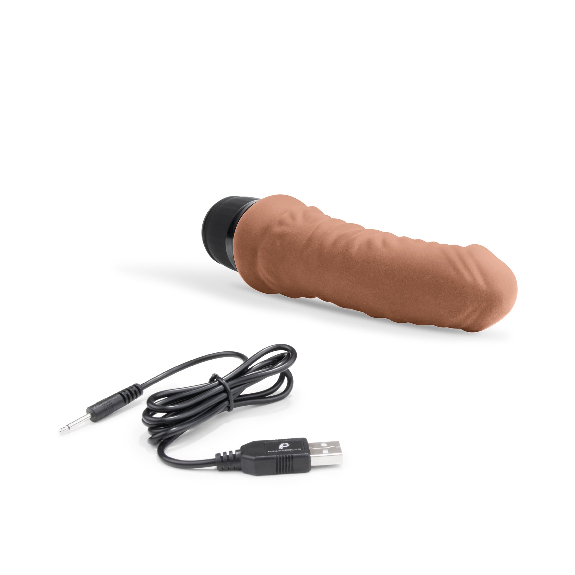 6" Realistic Vibrator Mocha