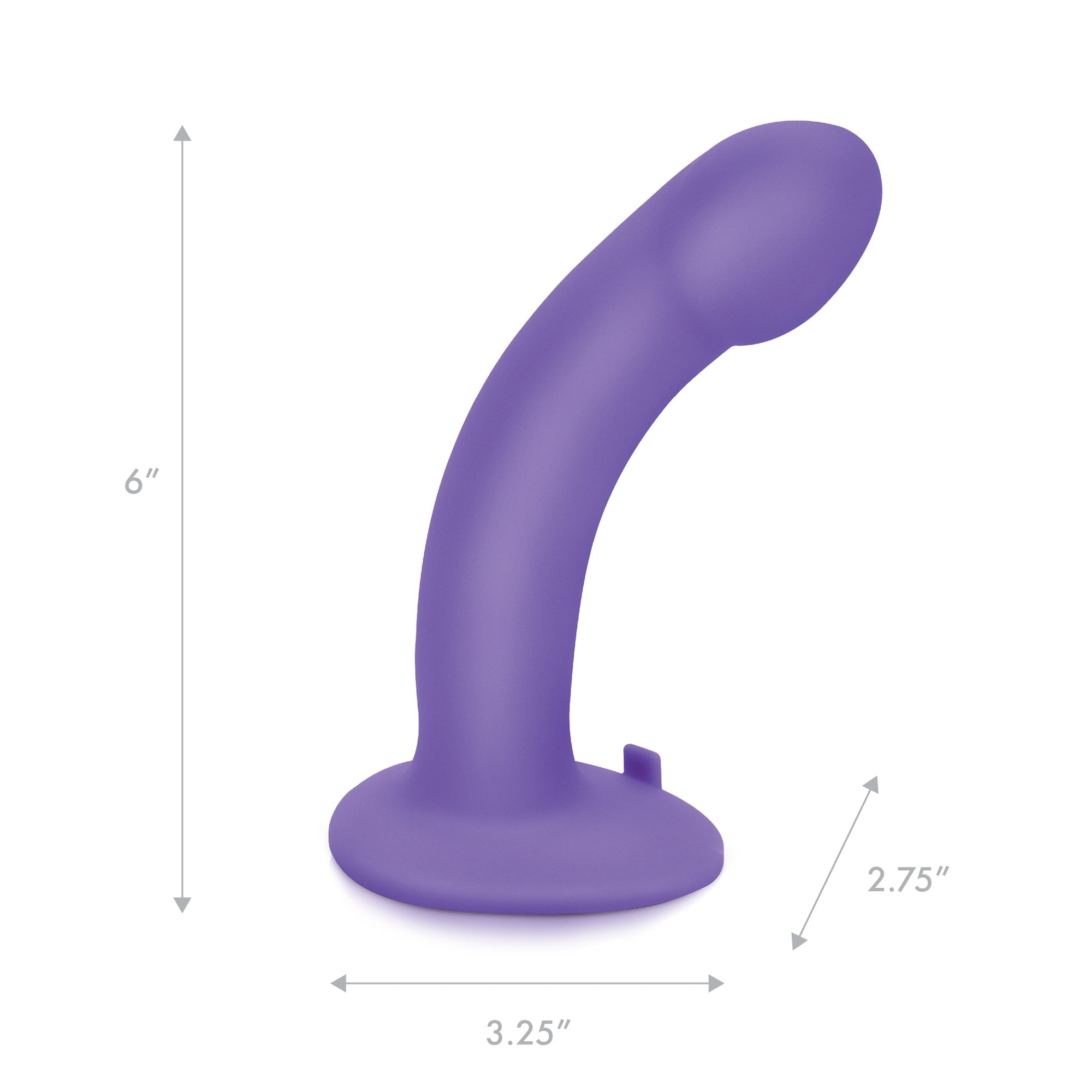 6" Curved Realistic Silicone Peg With Harness Included