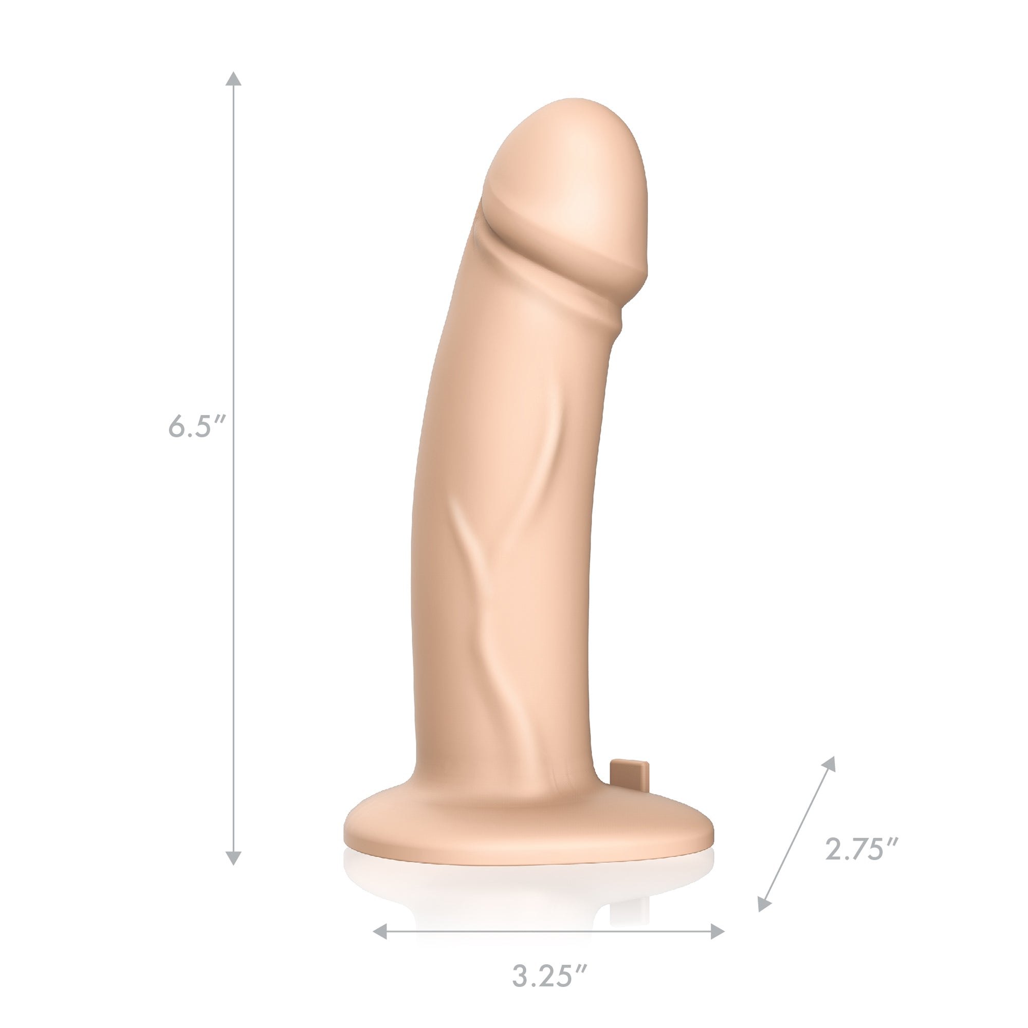 6.5” Realistic Silicone Dildo With Harness Included