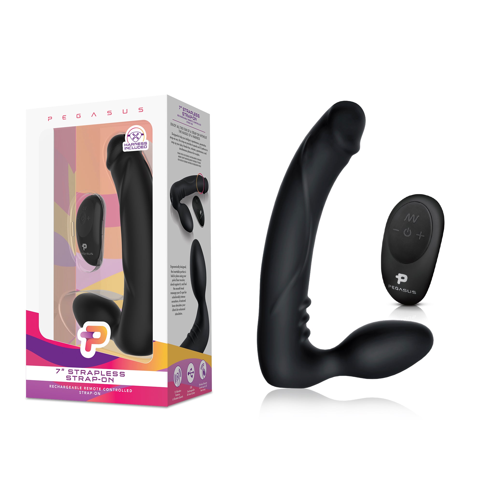 7” Strapless Silicone Strap-On