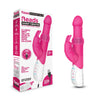 Rechargeable Beads Rabbit Vibrator - Hot Pink