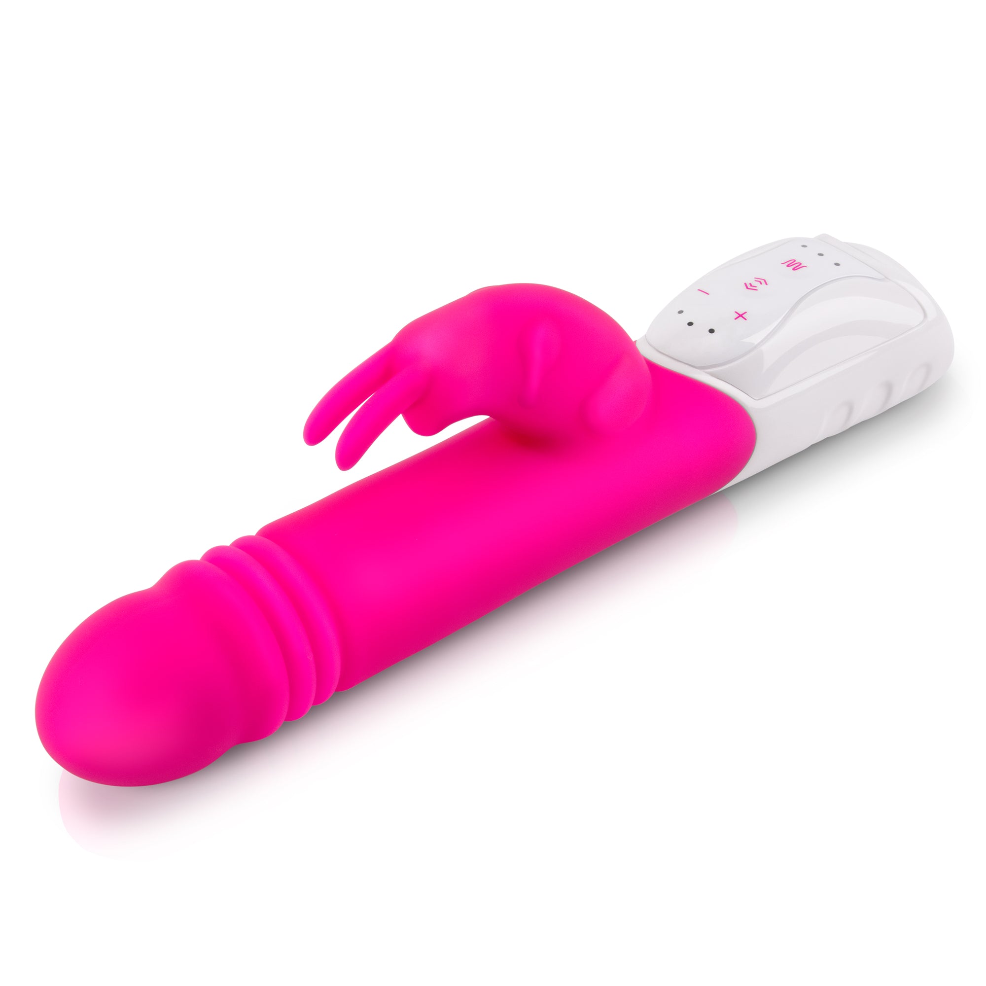 Rechargeable G-Spot Thrusting Rabbit - Hot Pink