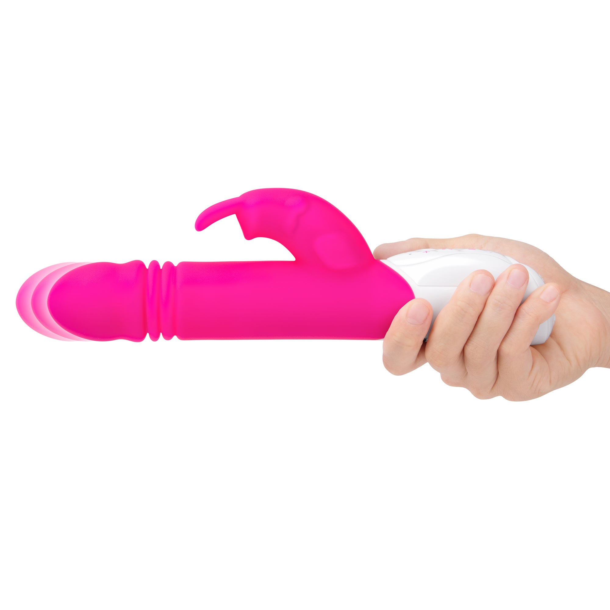 Rechargeable G-Spot Thrusting Rabbit - Hot Pink